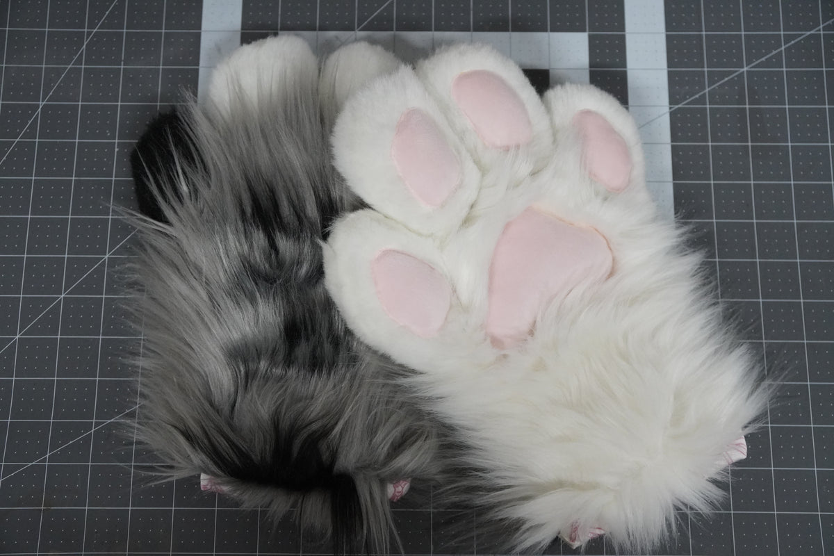Black and Gray & White Paws