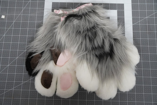 Black and Gray & White Paws